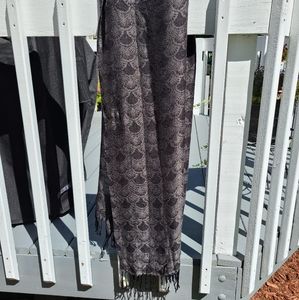 Black and grey soft, sparkly pashmina
